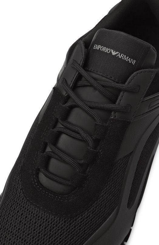 Текстильные кроссовки Emporio Armani X4X699/XR359 Чёрный  X4X699/XR359 Фото 7