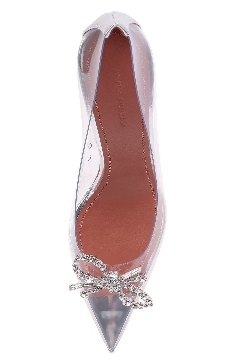 Комбинированные туфли rosie glass AMINA MUADDI, арт. R0SIE GLASS PUMP/PVC/TRANSPARENT, фото 5