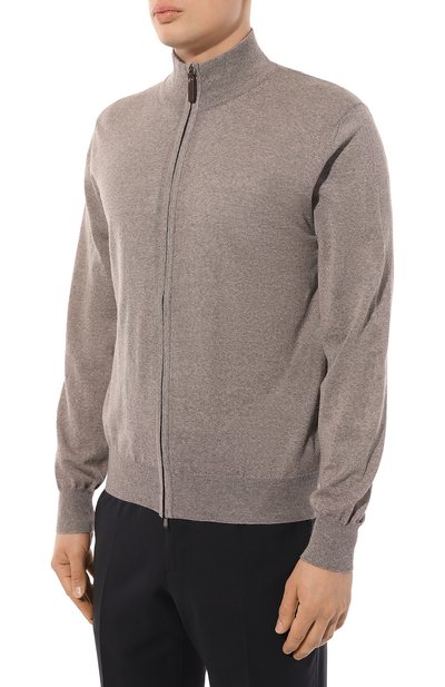 Шерстяной кардиган CANALI бежевого цвета по цене 48650 руб., арт. C0022/MK00077, фото 3 Шерстяной кардиган CANALI, арт. C0022/MK00077, фото 3