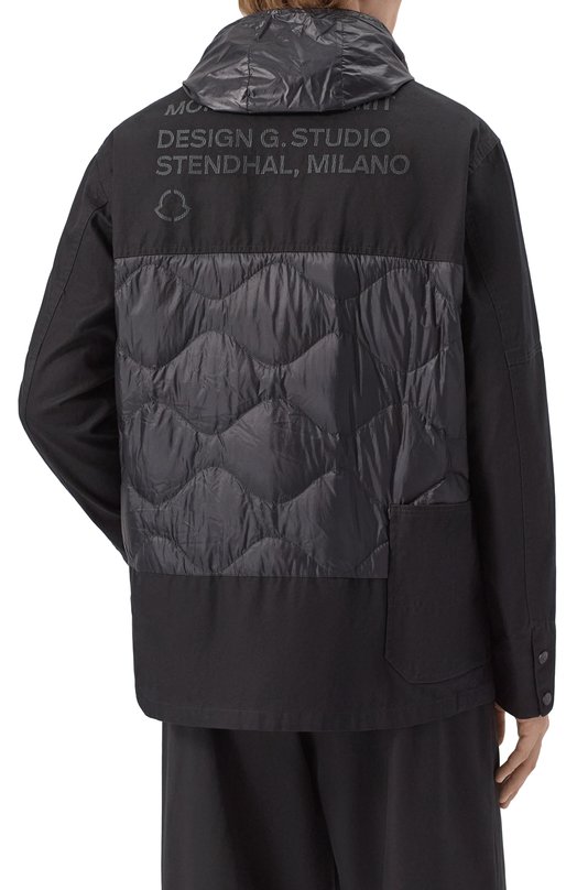 Комбинированная куртка Moncler 1A00012/M1292 Чёрный  1A00012/M1292 Фото 4