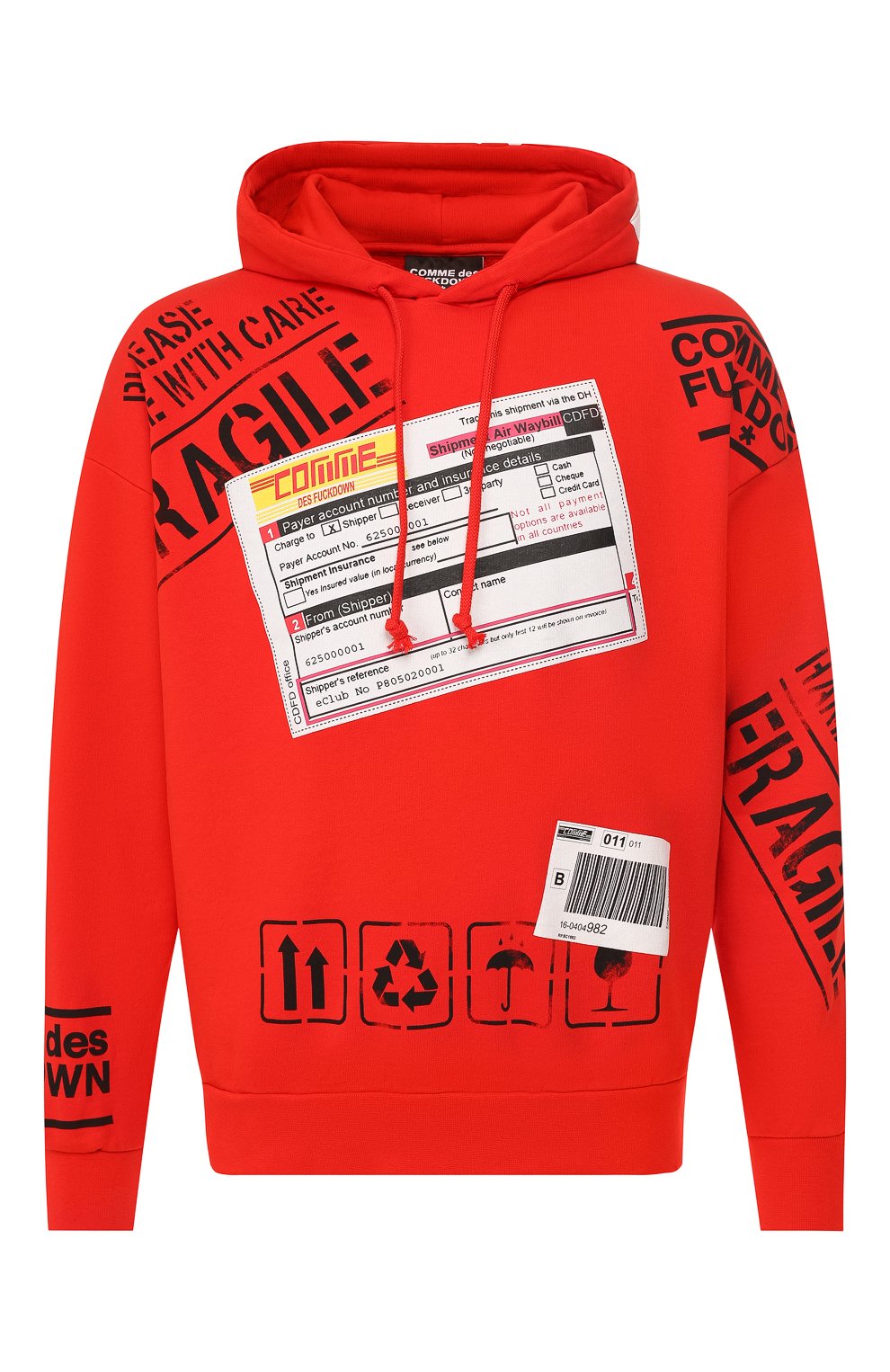Хлопковое худи COMME DES FUCKDOWN, арт. CDFU399, фото 1
