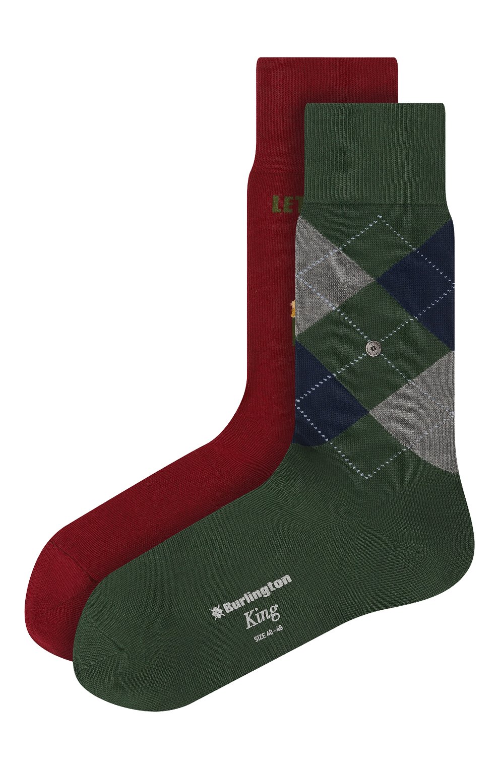 Комплект из двух пар носков BURLINGTON темно-синего цвета по цене 4290 руб., арт. 21402, фото 1 Комплект из двух пар носков BURLINGTON, арт. 21402, фото 1