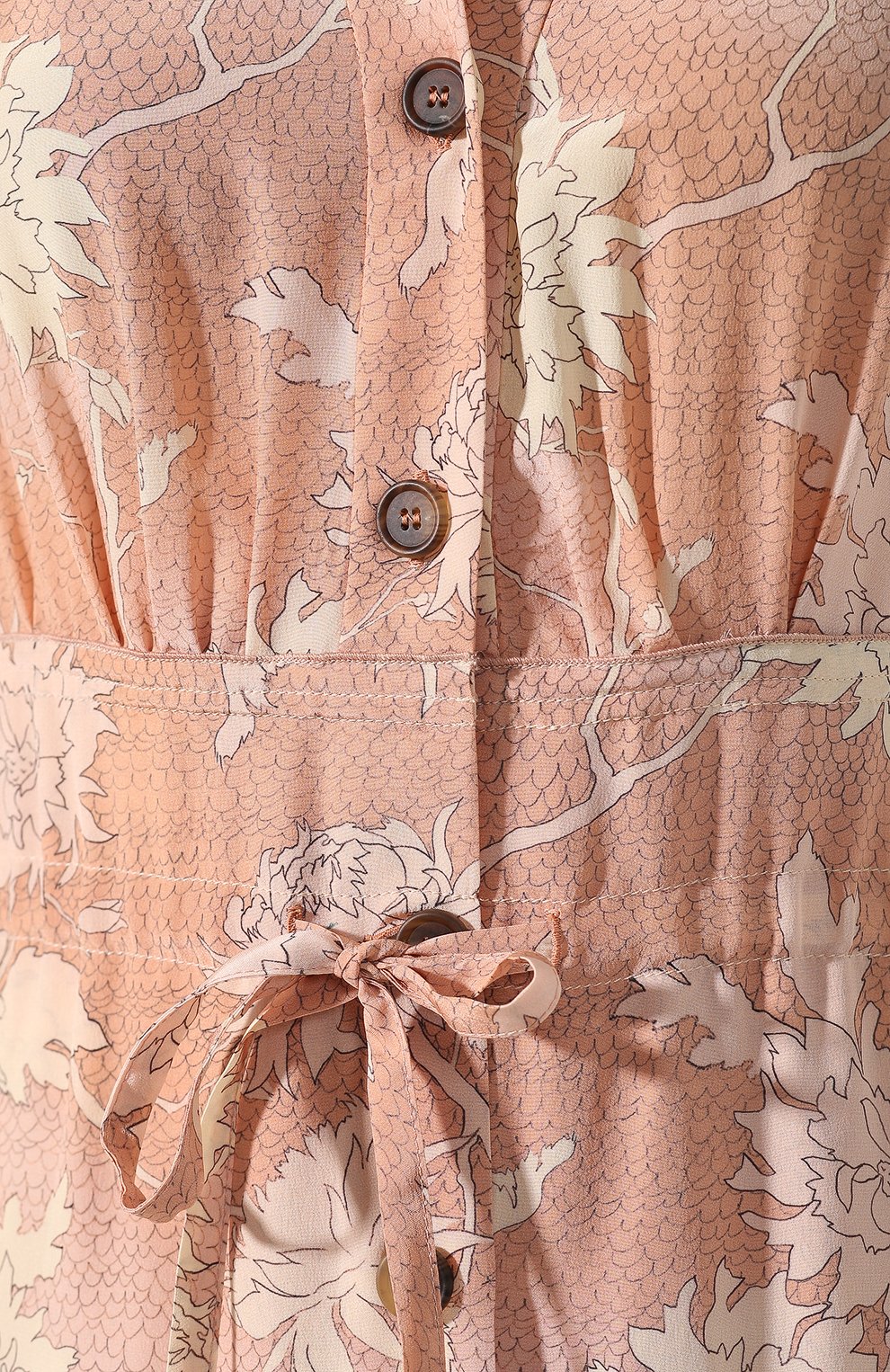 Шелковое платье CHLOÉ розового цвета по цене 351000 руб., арт. CHC20SR024330, фото 5 Шелковое платье CHLOÉ, арт. CHC20SR024330, фото 5