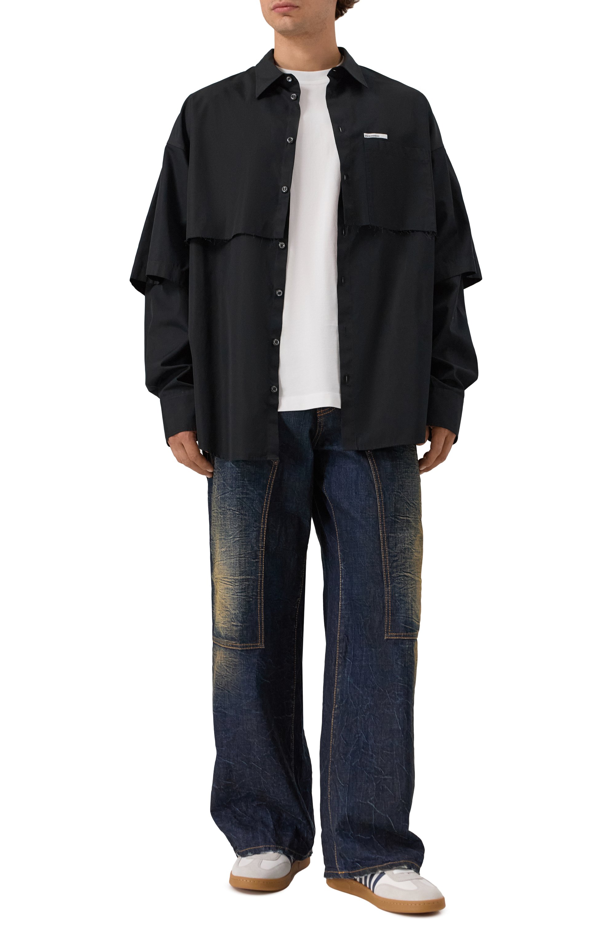 Хлопковая рубашка DSQUARED2, арт. S74DM0947/S36275, фото 2