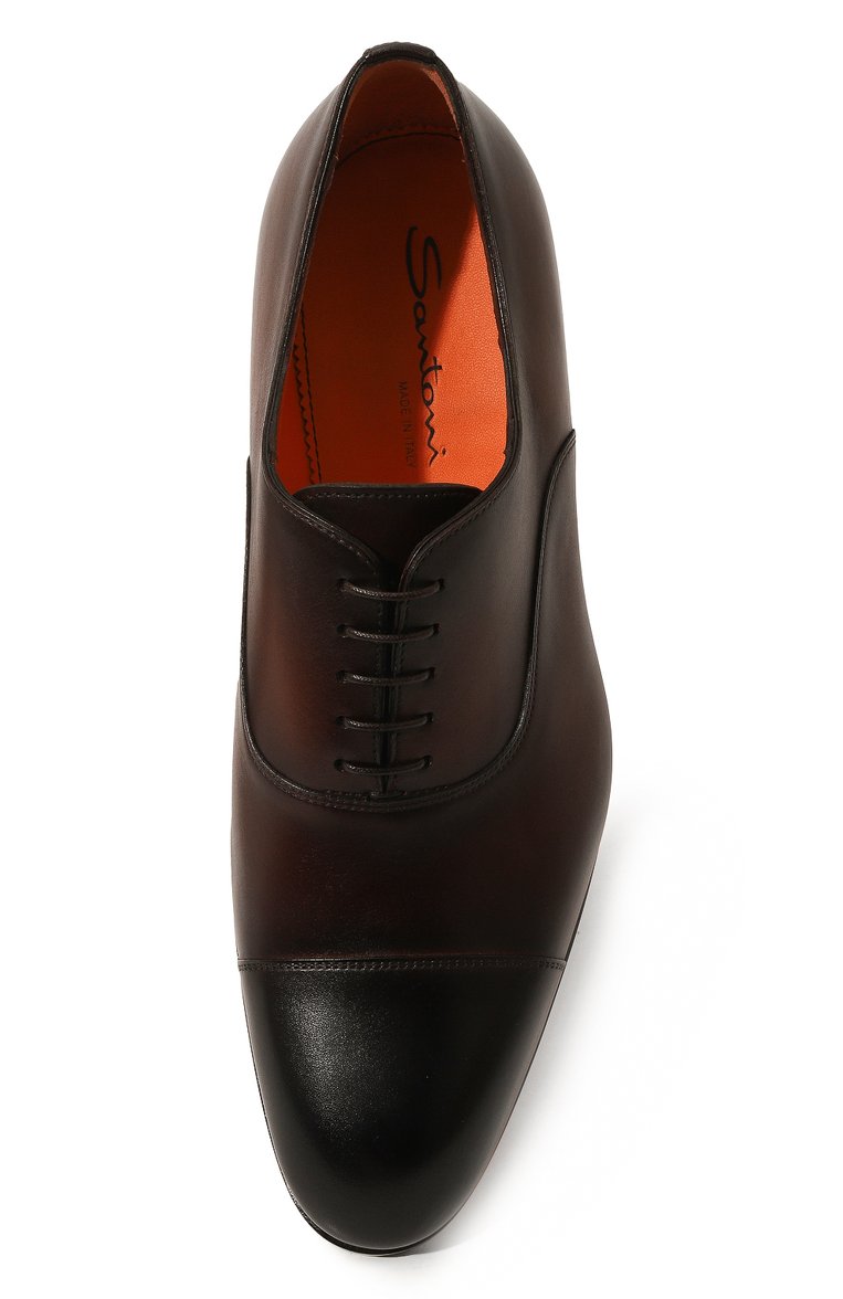 Кожаные оксфорды carter SANTONI, арт. MCCG12474JC6INTG, фото 1