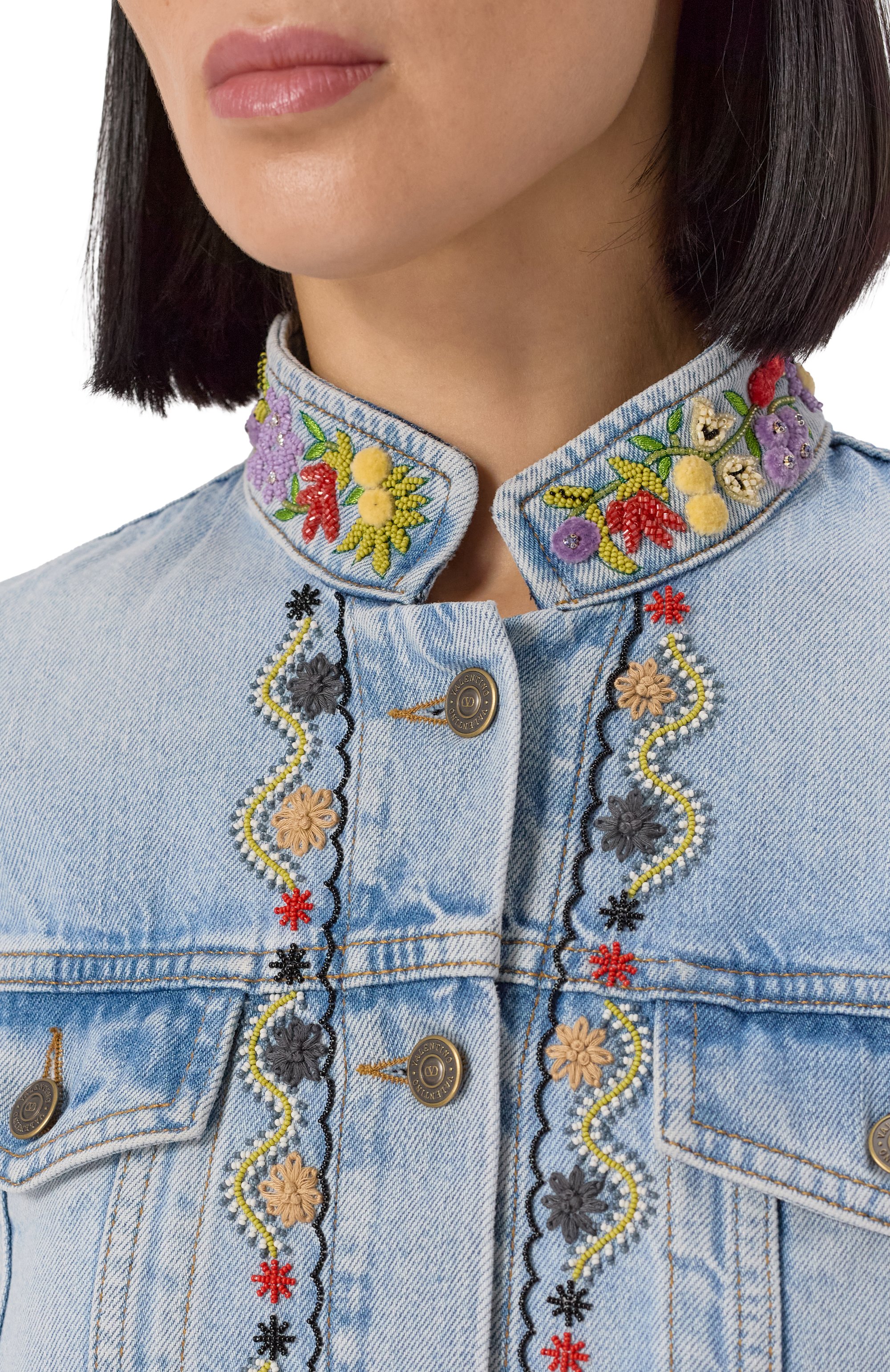 Джинсовая куртка VALENTINO, арт. 6B3DC05K97T, фото 5