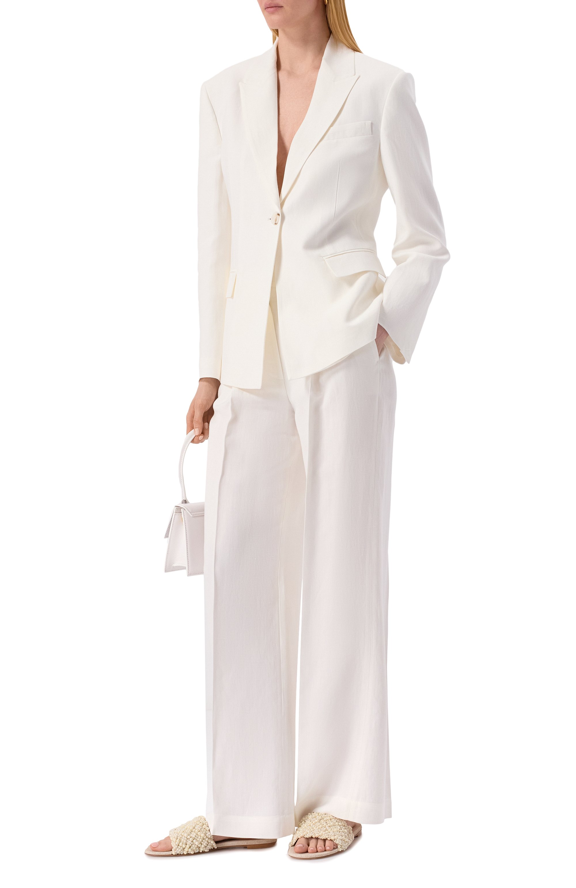 Жакет из вискозы и льна PINKO, арт. 104944/A2FA, фото 2