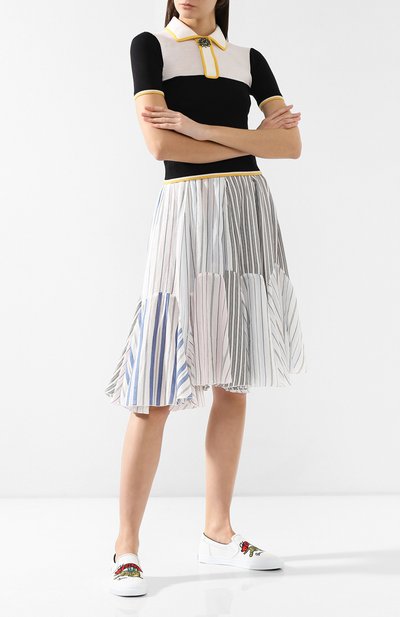 Кожаные слипоны KENZO, арт. F952SN104L50, фото 2