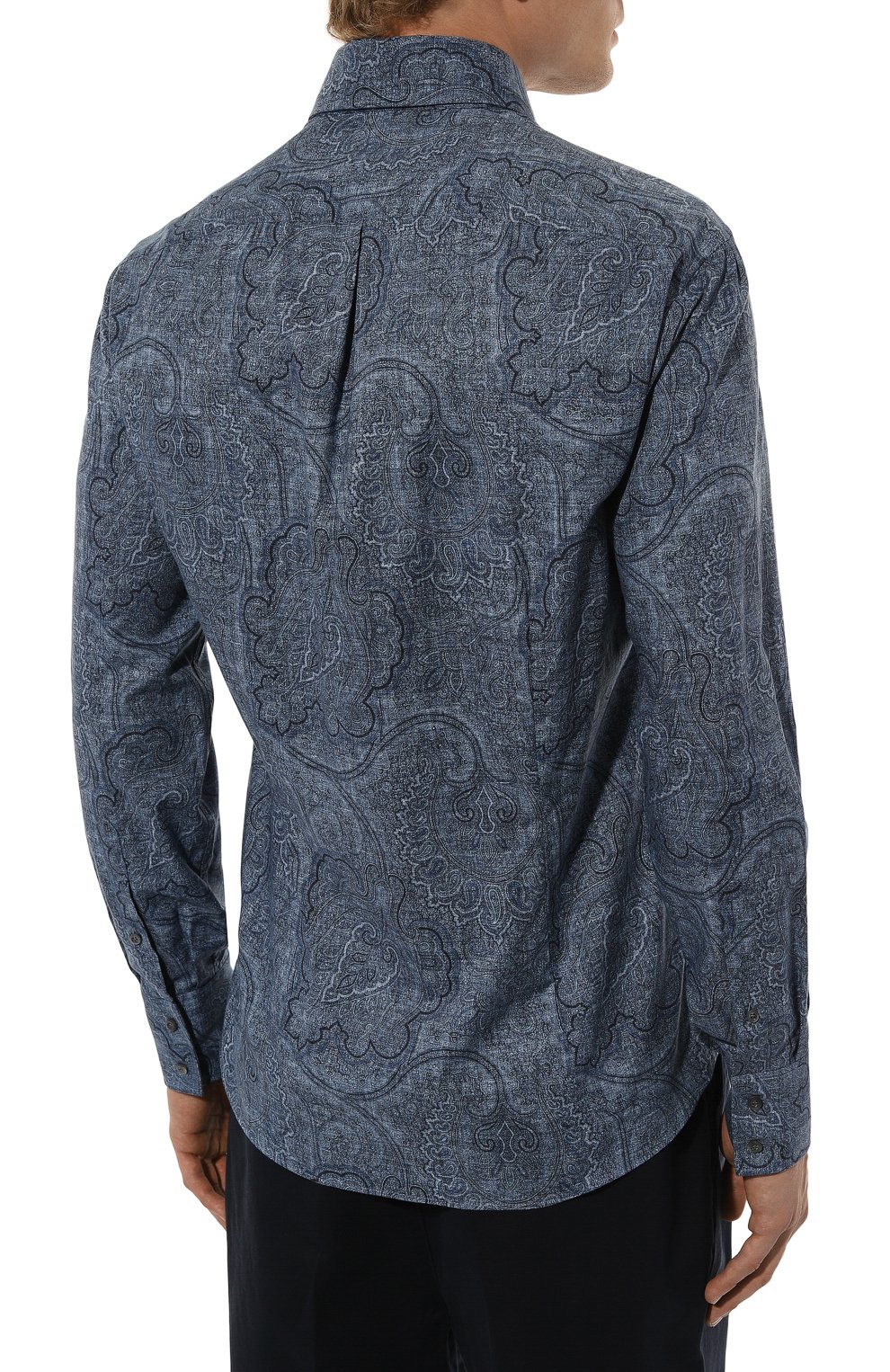 Хлопковая рубашка BRUNELLO CUCINELLI, арт. MY6181718, фото 4