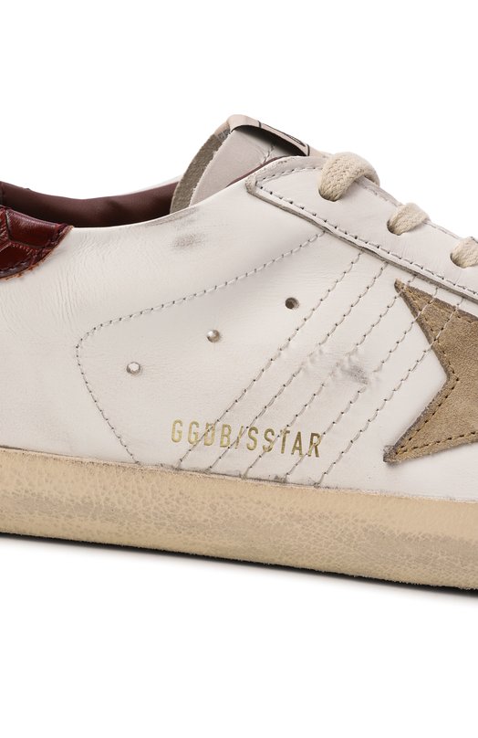 Кожаные кеды Super-Star Golden Goose Deluxe Brand GMF00101.F006611 Белый  GMF00101.F006611 Фото 7