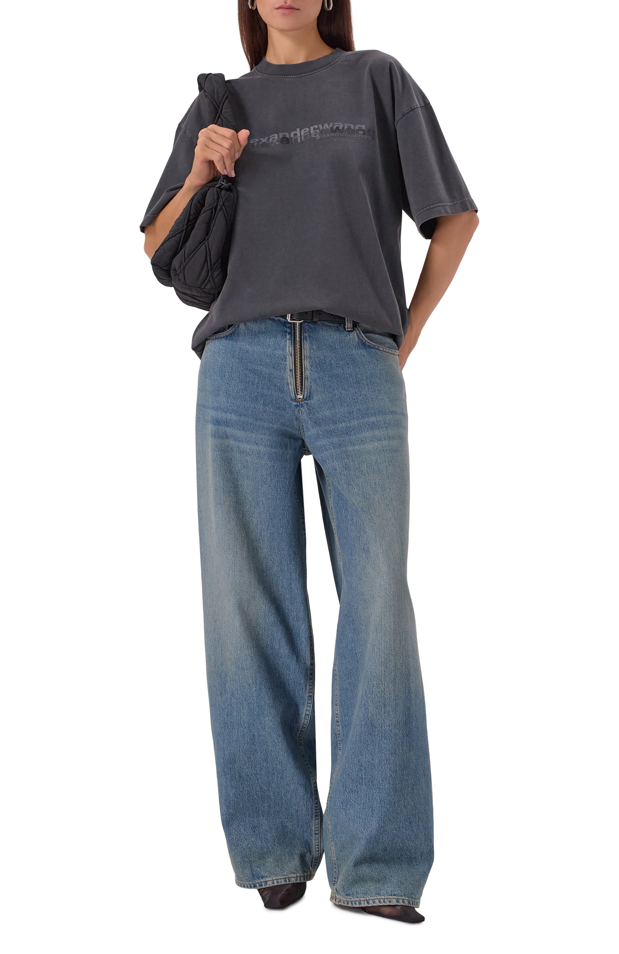 Хлопковая футболка ALEXANDER WANG, арт. UCC3251847, фото 2