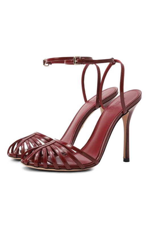 Кожаные босоножки Giambattista Valli 25FWKVLIS262/62PLE Красный 25FWKVLIS262/62PLE