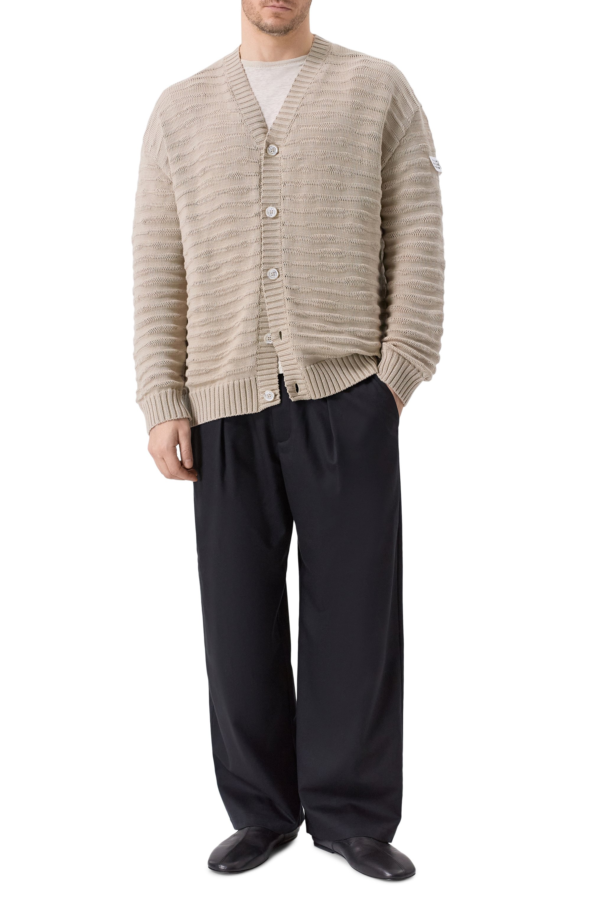 Хлопковый кардиган MM6, арт. SH0HP0011/M13208, фото 2