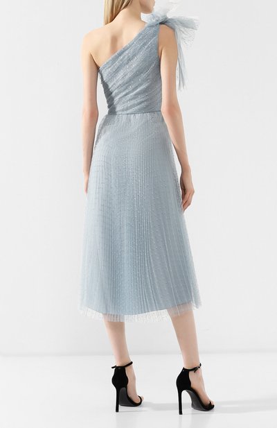 Платье-миди с бантом REDVALENTINO голубого цвета по цене 116500 руб., арт. RR3VAC05/428, фото 4 Платье-миди с бантом REDVALENTINO, арт. RR3VAC05/428, фото 4