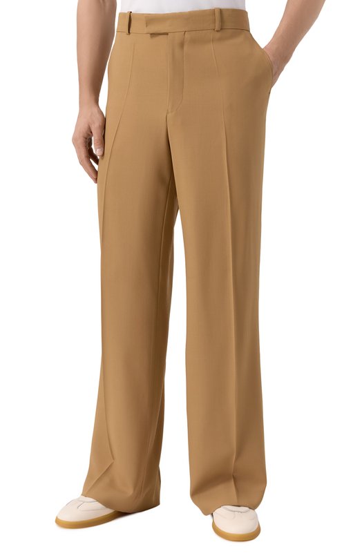 Шерстяные брюки Jacob Lee MWP003SS25-WB Бежевый  MWP003SS25-WB Фото 3