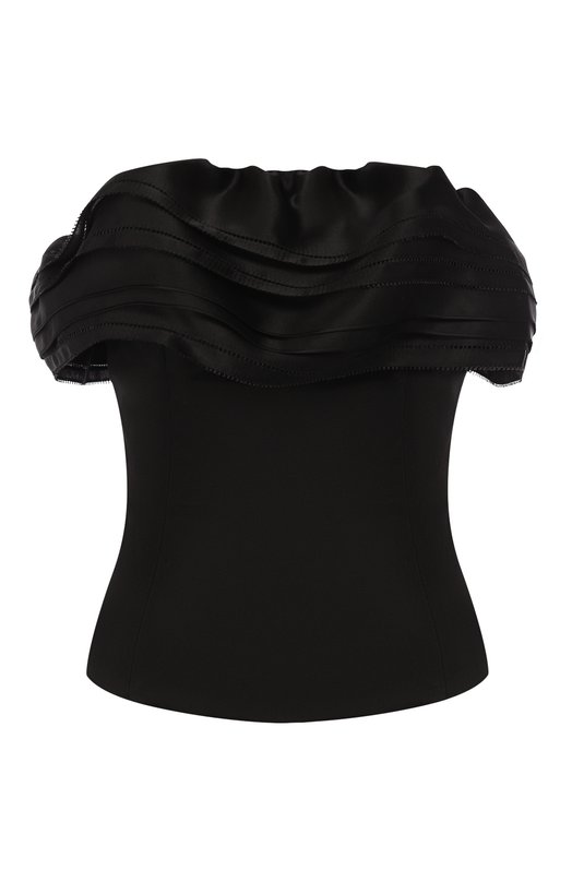

Шелковый топ Alexandre Vauthier, Чёрный