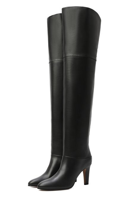 Женские кожаные ботфорты eve 85 CHLOÉ, арт. CHC24A03PMF