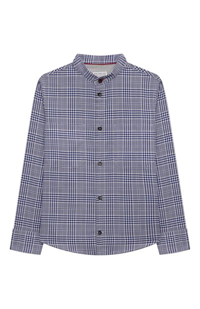 Хлопковая рубашка BRUNELLO CUCINELLI, арт. BW642C330B, фото 1