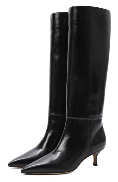 Женские кожаные сапоги KITON, арт. D62815K0514L