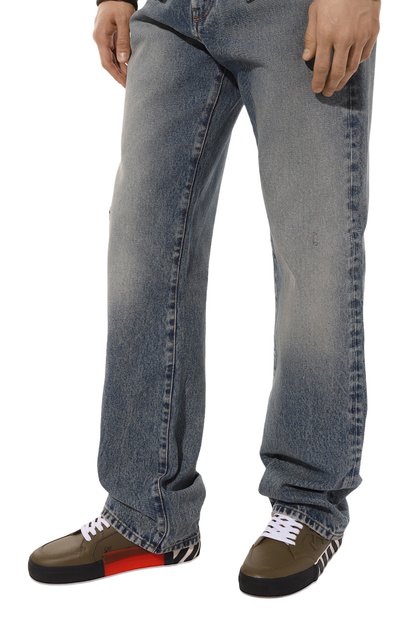 Кожаные кеды vulcanized OFF-WHITE, арт. OMIA085F22LEA0025656, фото 3