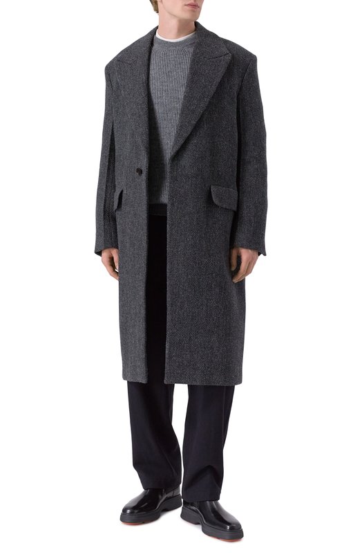Шерстяное пальто Jil Sander J21AA0193/J40286 Серый  J21AA0193/J40286 Фото 2
