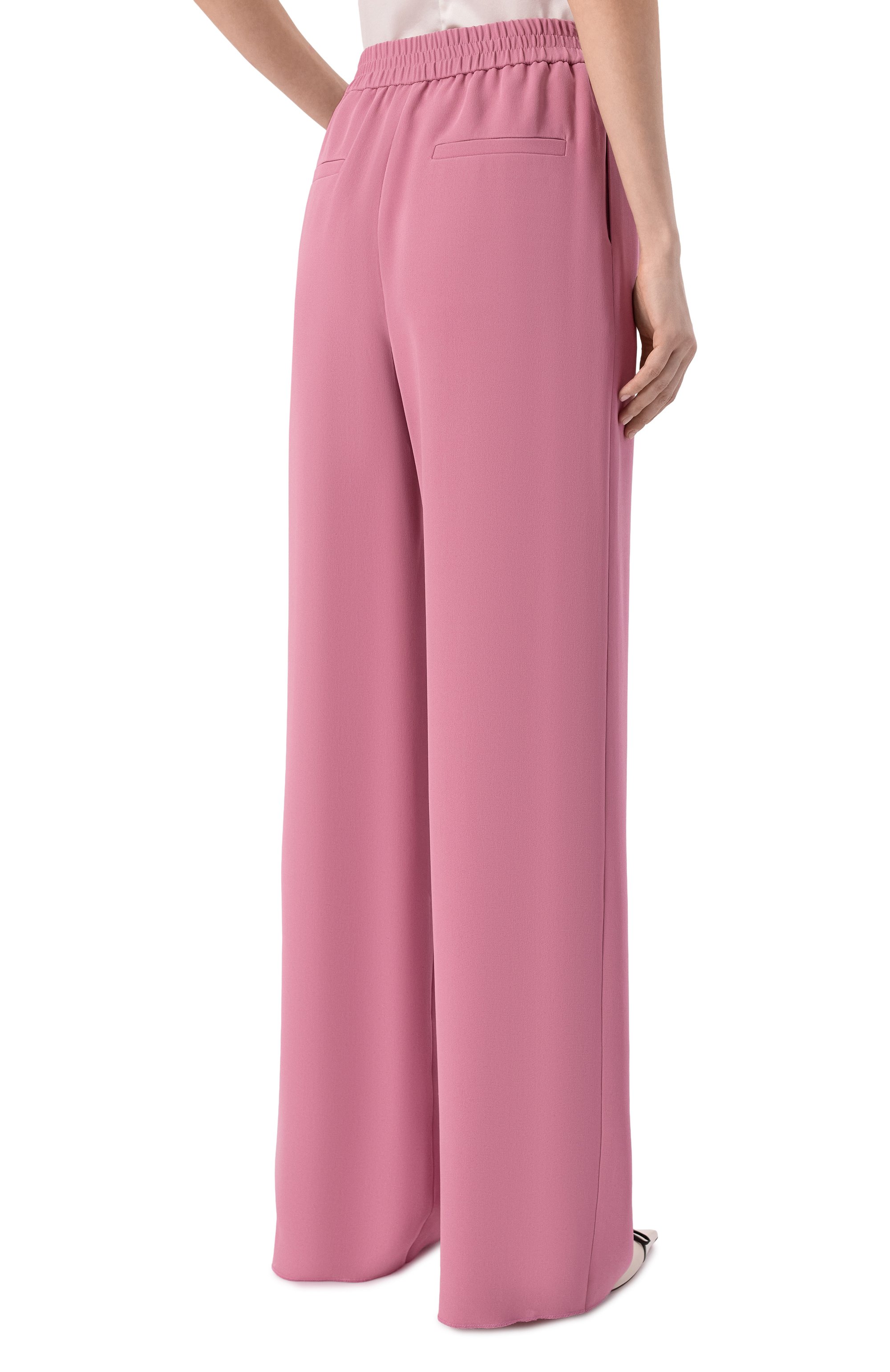 Шелковые брюки VALENTINO, арт. 8B3RB745/1MM, фото 4