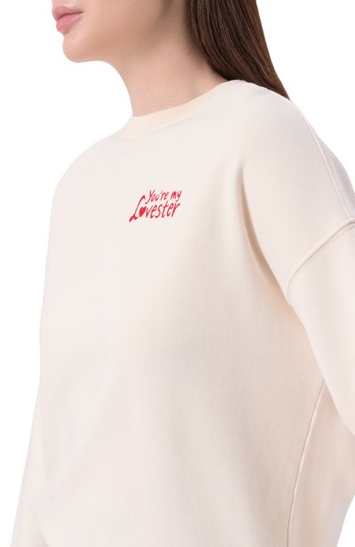 Хлопковый свитшот MC2 SAINT BARTH кремового цвета по цене 19950 руб., арт. STD0001-07537L/STARDUST, фото 5 Хлопковый свитшот MC2 SAINT BARTH, арт. STD0001-07537L/STARDUST, фото 5