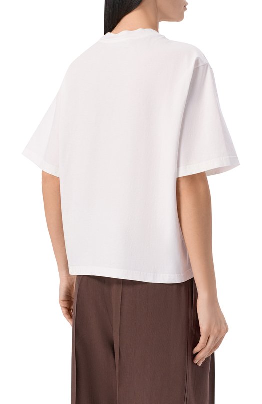 Хлопковая футболка Dorothee Schumacher 423601 Белый  423601 Фото 4