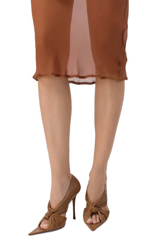 Кожаные туфли Malika 110 Saint Laurent 827671/AADF0 Коричневый  827671/AADF0 Фото 3