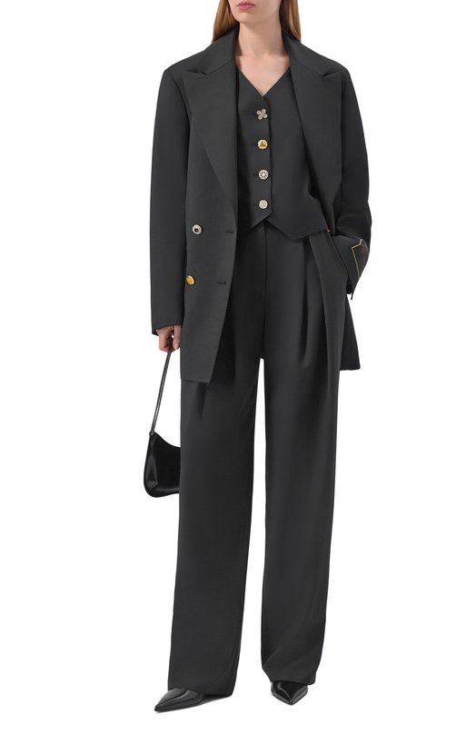 Жилет из шерсти и вискозы Les Archives LA_034СО Чёрный  LA_034СО Фото 2