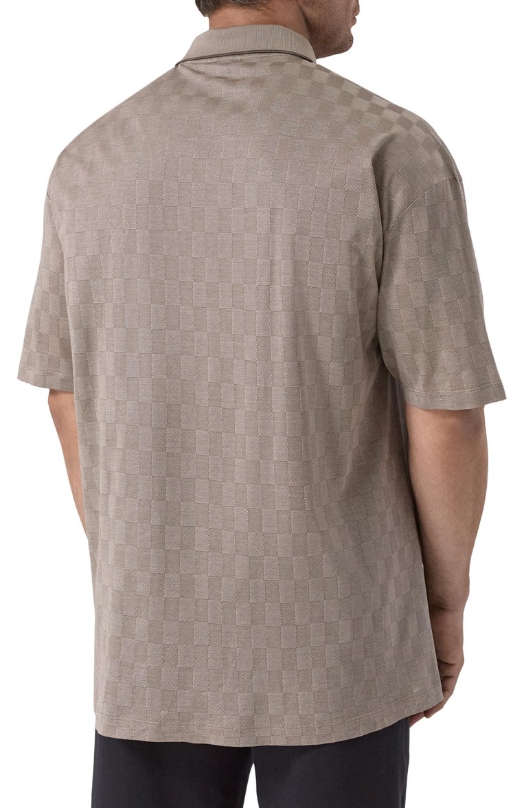 Мужское хлопковое поло PAUL&SHARK бежевого цвета, арт. 25411278/3XL | Фото 4 (Рукава: Короткие; Длина (для топов): Удлиненные; Материал внешний: Хлопок; Принт: Без принта; Мужское Кросс-КТ: Футболка-одежда; Стили: Кэжуэл; Застежка: Пуговицы; Автоматизация ТО: Проставлено; Автоматизация состава: Проставлено; Детали: Без декора)