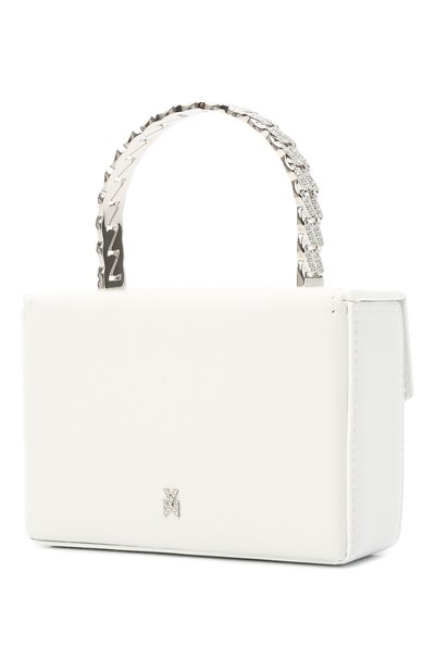 Сумка pernille super mini AMINA MUADDI белого цвета по цене 79850 руб., арт. PERNILLE SUPER MINI/CALF HANDLE, фото 3 Сумка pernille super mini AMINA MUADDI, арт. PERNILLE SUPER MINI/CALF HANDLE, фото 3