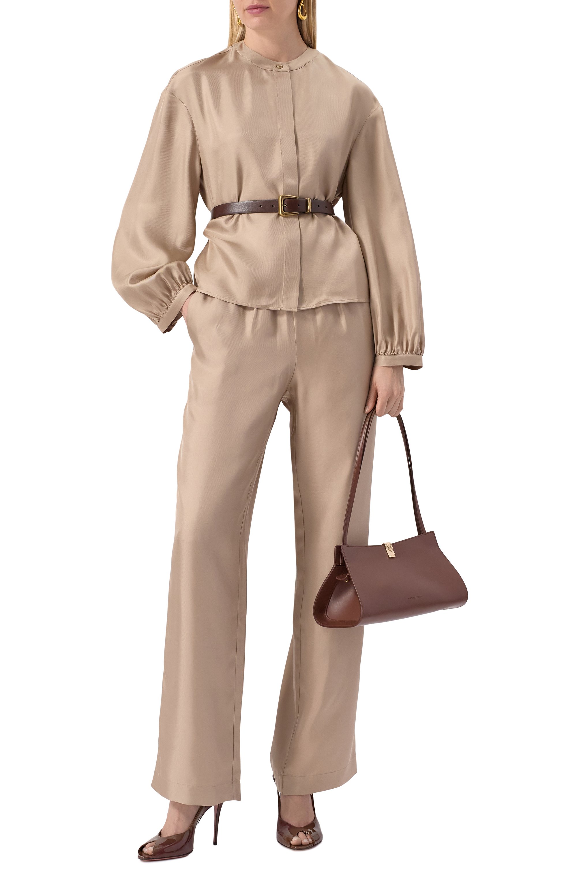 Шелковые брюки LOULOU DE SAISON, арт. ALERA, фото 2