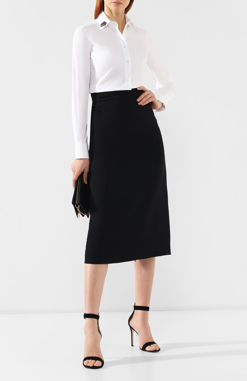 Хлопковая рубашка DOLCE & GABBANA, арт. F5G19Z/FUEAJ, фото 2