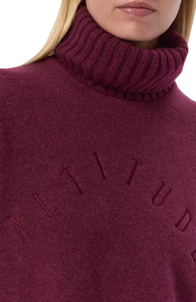 Свитер из шерсти и шелка GIORGIO ARMANI бордового цвета по цене 215000 руб., арт. GW004377/AF29444, фото 5 Свитер из шерсти и шелка GIORGIO ARMANI, арт. GW004377/AF29444, фото 5