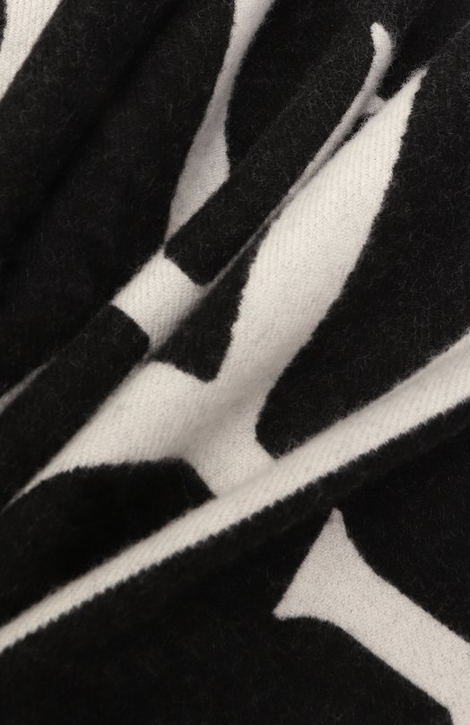 Шерстяной шарф Burberry 8109563 Чёрно-белый  8109563 Фото 3