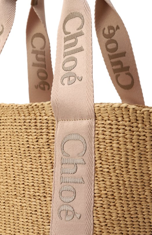 Сумка Woody large Chloé CHC23AS380 Бежевый  CHC23AS380 Фото 3