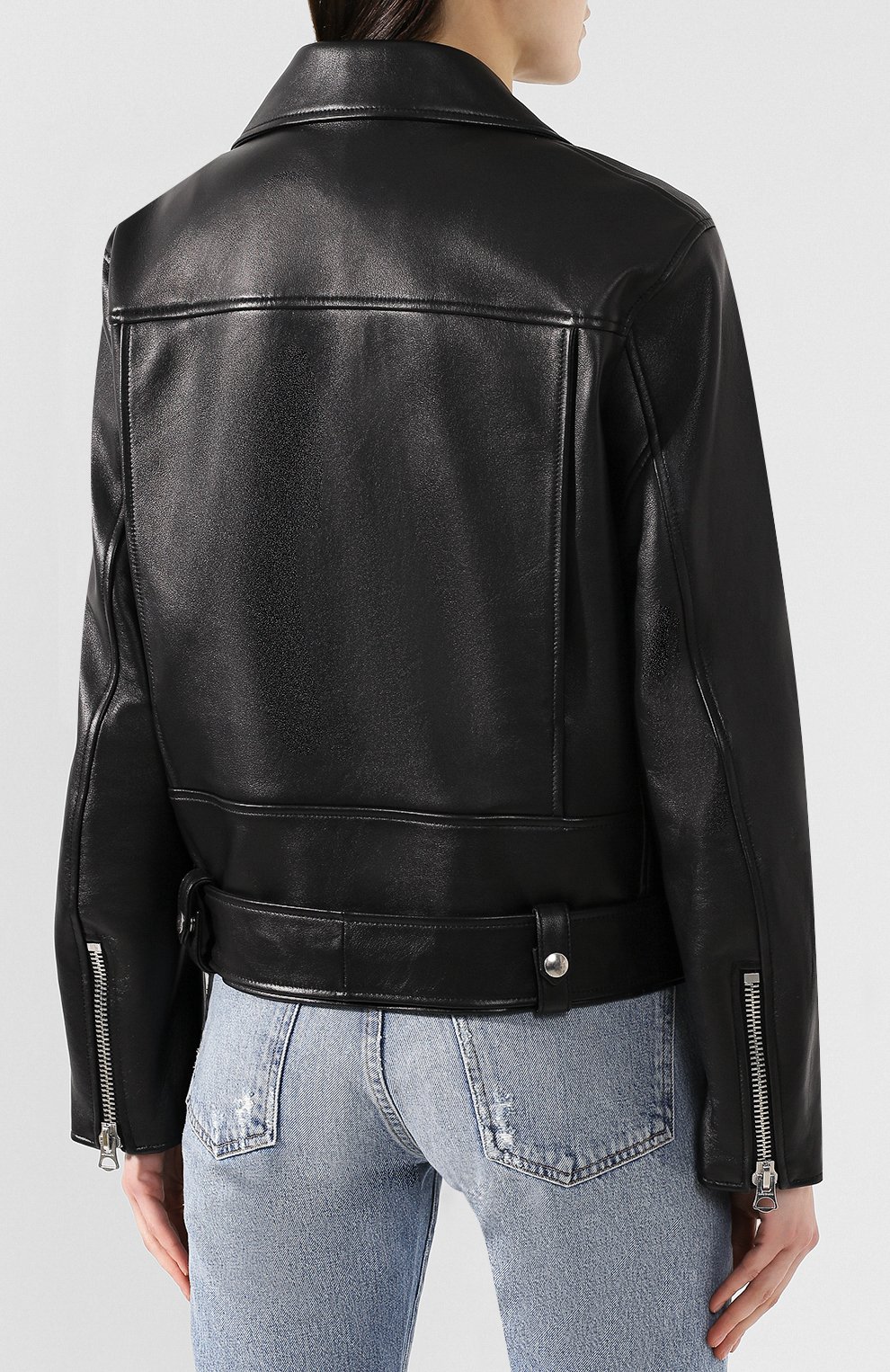 Кожаная куртка ACNE STUDIOS черного цвета по цене 110500 руб., арт. A70011, фото 4 Кожаная куртка ACNE STUDIOS, арт. A70011, фото 4