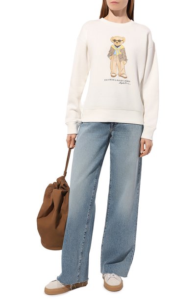 Хлопковый свитшот POLO RALPH LAUREN белого цвета по цене 36600 руб., арт. 211924298, фото 2 Хлопковый свитшот POLO RALPH LAUREN, арт. 211924298, фото 2