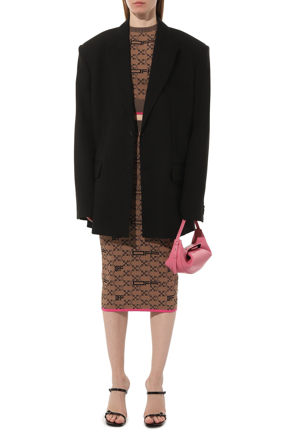 Пуловер из хлопка и вискозы OFF-WHITE, арт. OWHE074F22KNI0016010, фото 2