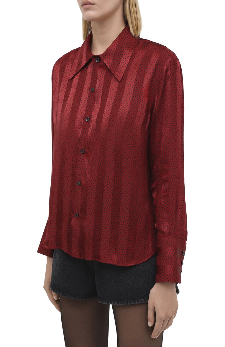 Шелковая рубашка SAINT LAURENT, арт. 626928/Y3B27, фото 1
