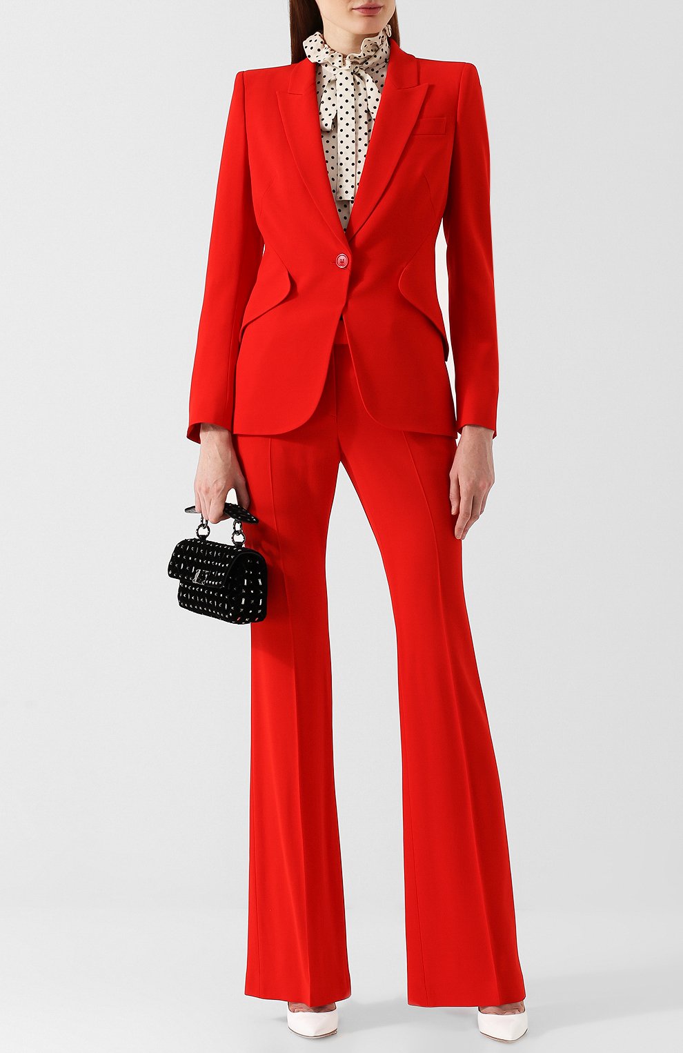 Жакет ALEXANDER MCQUEEN красного цвета по цене 179500 руб., арт. 358166/QLE40, фото 2 Жакет ALEXANDER MCQUEEN, арт. 358166/QLE40, фото 2
