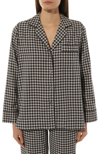 Пижама из хлопка и шерсти ZIMMERLI черно-белого цвета по цене 41250 руб., арт. 4600-11000, фото 3 Пижама из хлопка и шерсти ZIMMERLI, арт. 4600-11000, фото 3