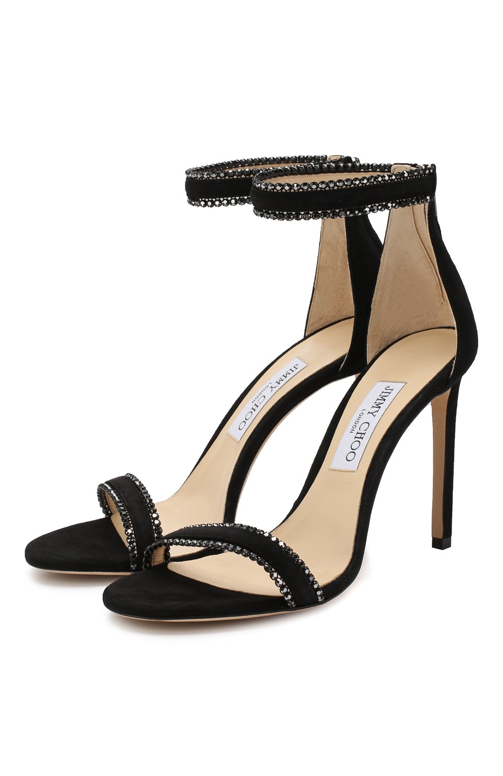 Замшевые босоножки dochas 100 JIMMY CHOO, арт. D0CHAS 100/WJT, фото 1