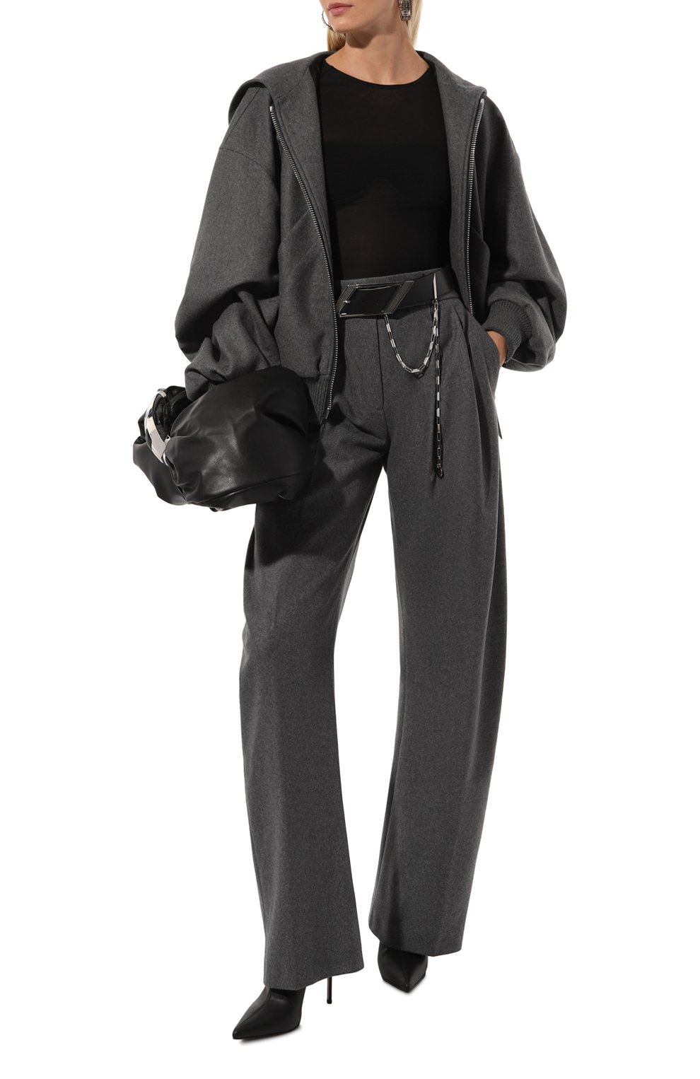 Шерстяные брюки THE ATTICO, арт. 248WCP102/W055, фото 2