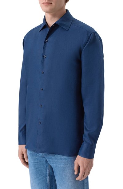 Льняная рубашка COLOMBO, арт. CM00375/T0655-U, фото 3