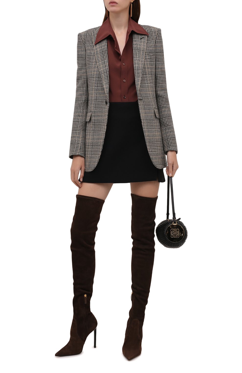 Замшевые ботфорты t screw TOM FORD, арт. W2282T-LSP015, фото 2