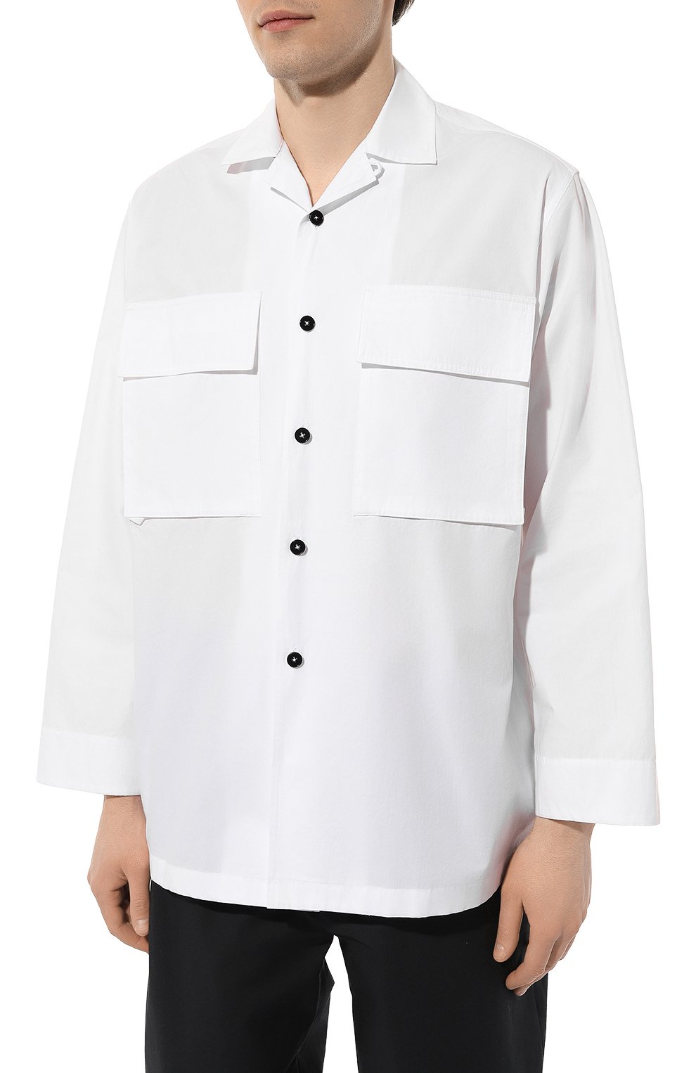 Хлопковая рубашка JIL SANDER, арт. J47DL0144/J45127, фото 3