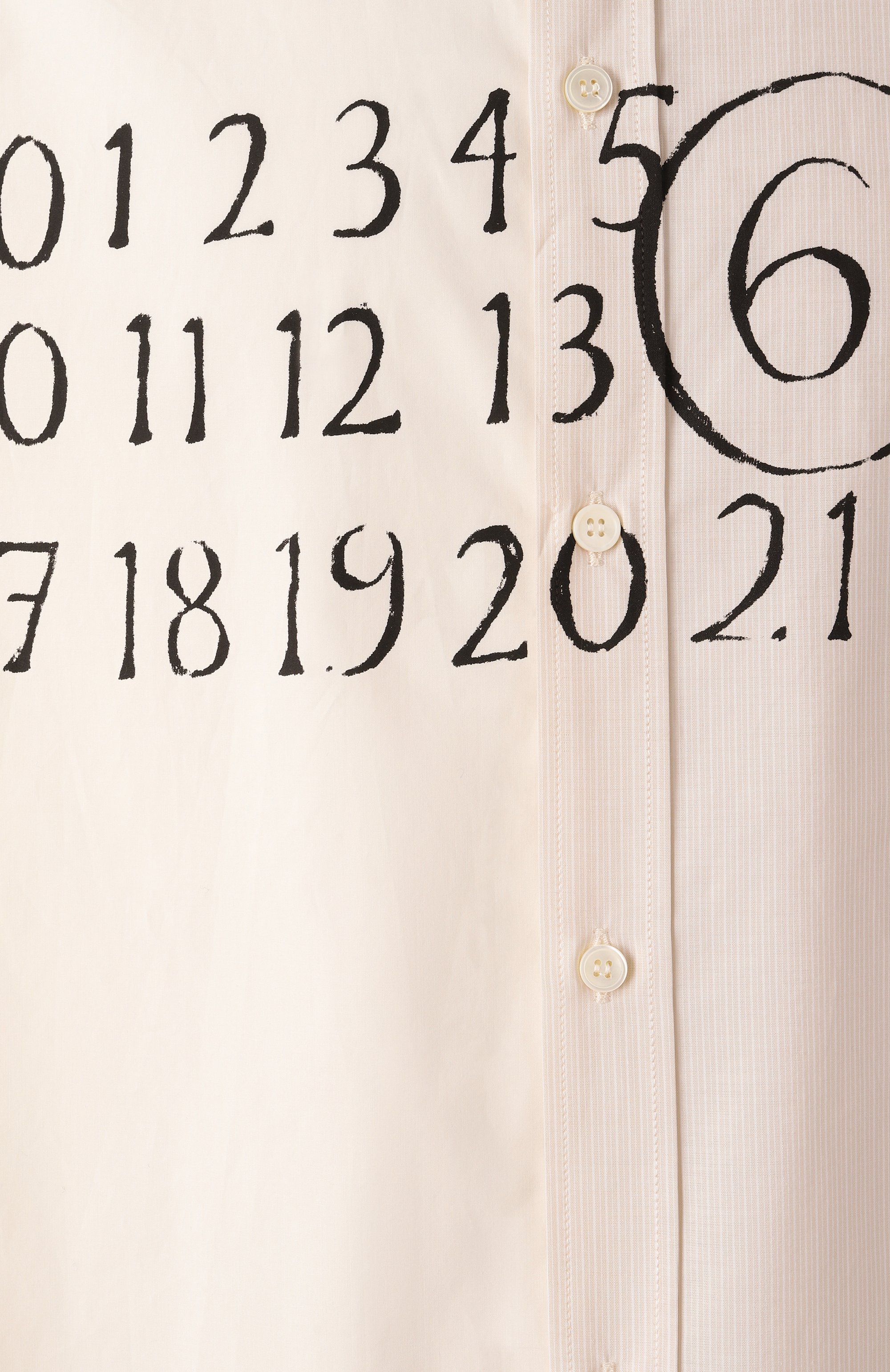 Хлопковая рубашка MM6, арт. SH0DT0025/MTN041, фото 6