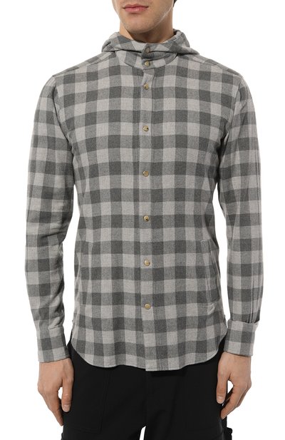 Хлопковая рубашка KITON, арт. UMCMARH0864501, фото 3